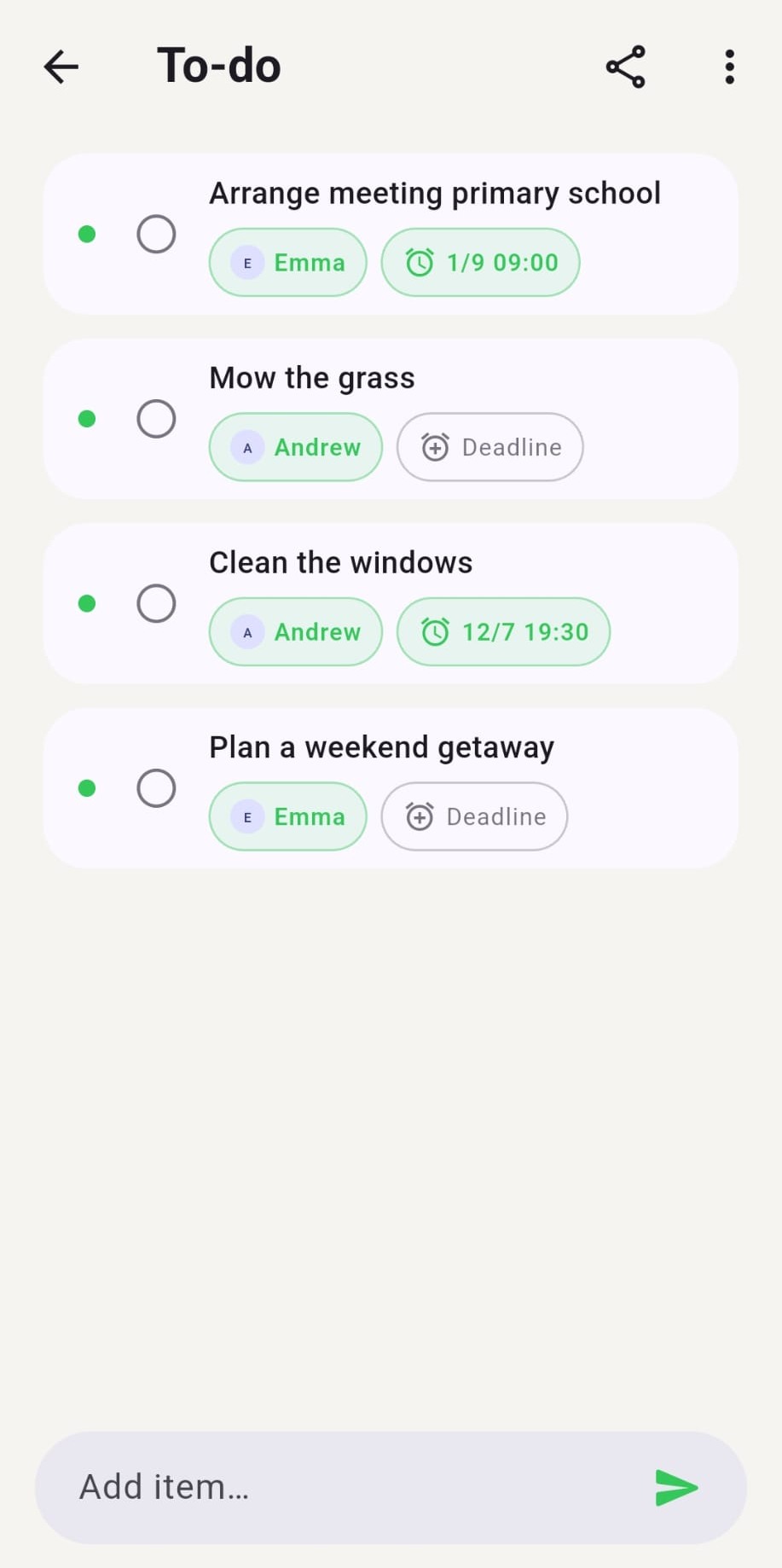 To-do list